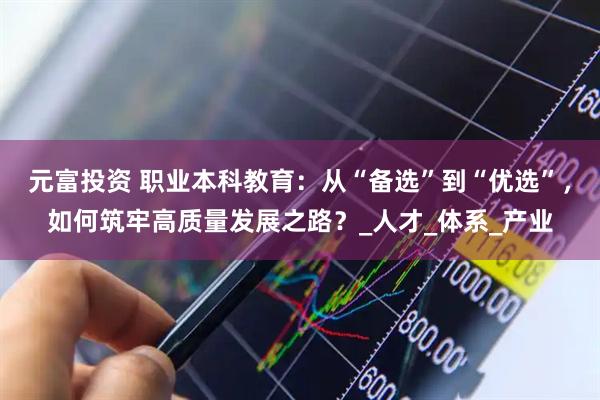 元富投资 职业本科教育：从“备选”到“优选”，如何筑牢高质量发展之路？_人才_体系_产业