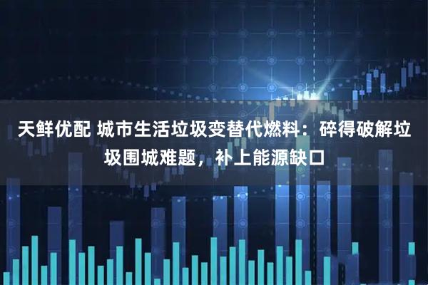 天鲜优配 城市生活垃圾变替代燃料：碎得破解垃圾围城难题，补上能源缺口