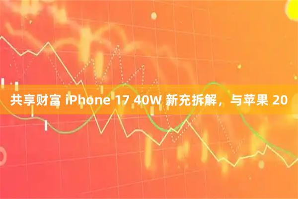 共享财富 iPhone 17 40W 新充拆解，与苹果 20